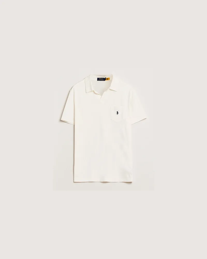 Ralph Lauren Johnny Cotton/Linen Polo Nevis Weiß