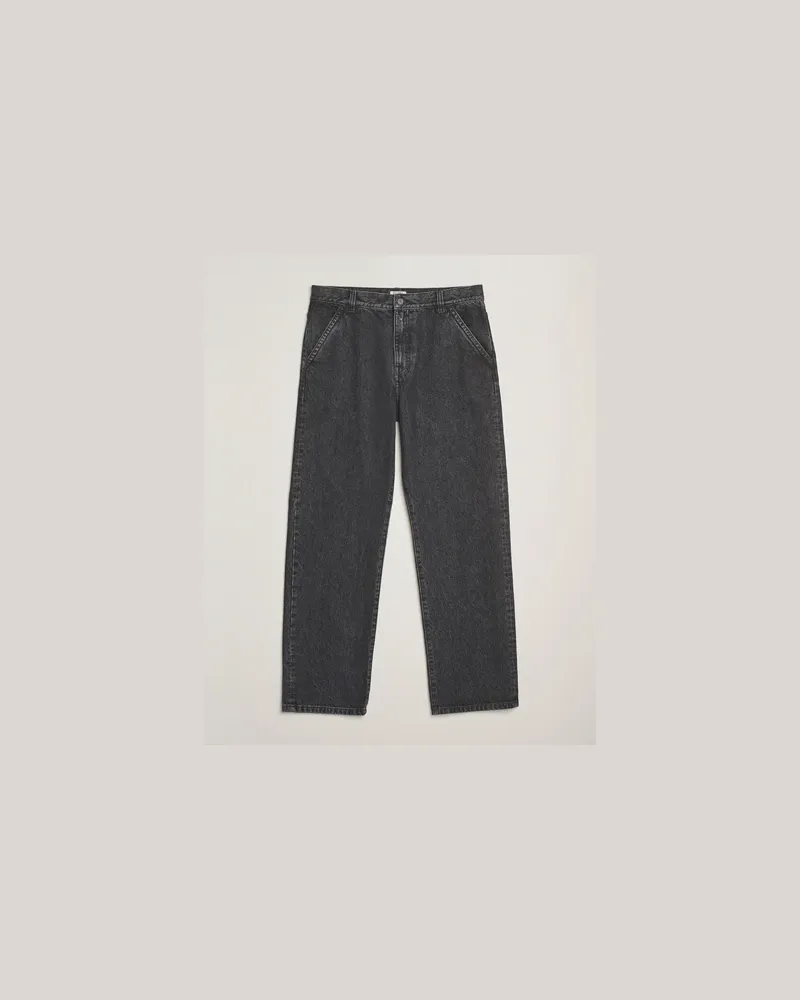 Filippa K Loose Fit Workwear Jeans Washed Black Schwarz