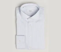 Slim Fit Fine Twill Striped Shirt Light Blue