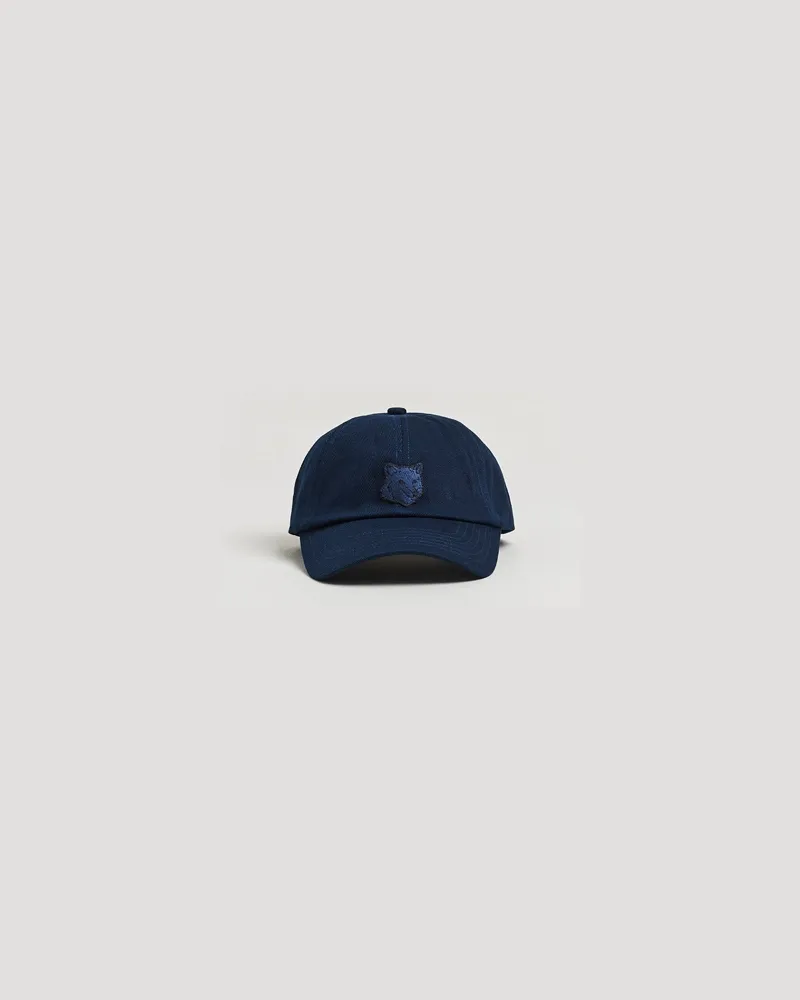 Kitsuné Tonal Fox Head Cap Classic Navy Blau