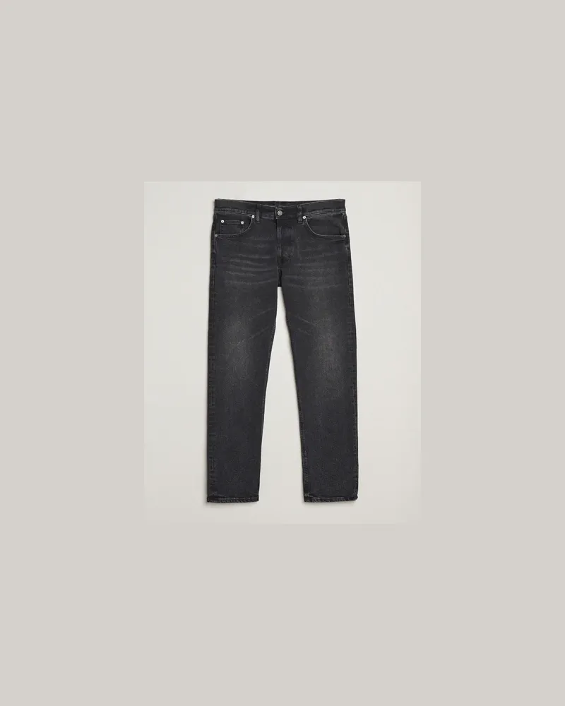 Dondup Icon Regular Fit Jeans Washed Black Schwarz