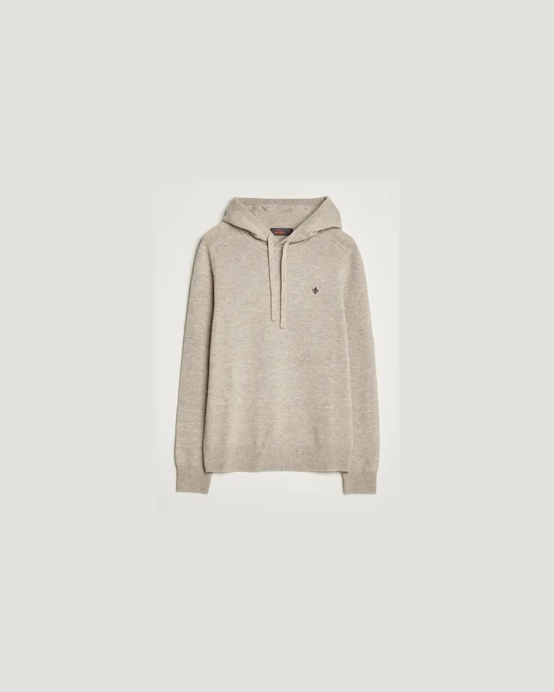 Morris Hertford Lambswool Hoodie Khaki Beige