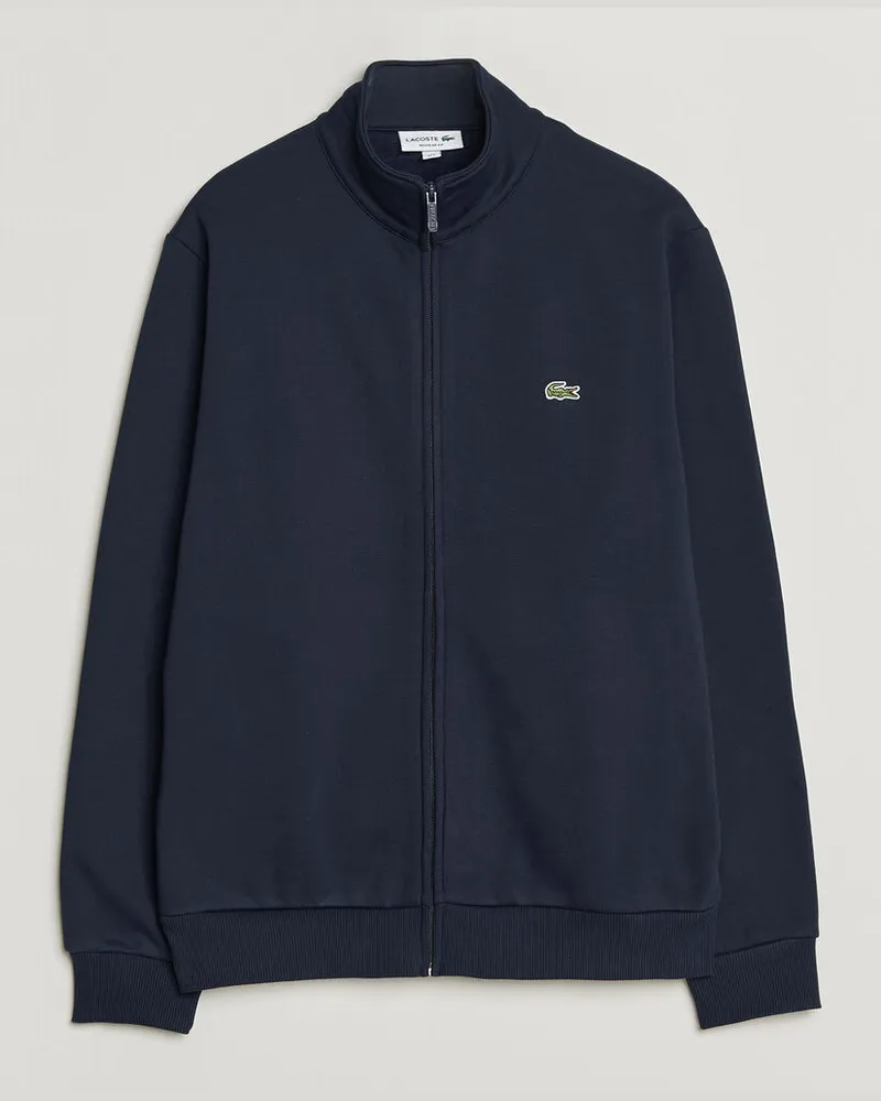 Lacoste Full Zip Sweater Navy Blue Blau