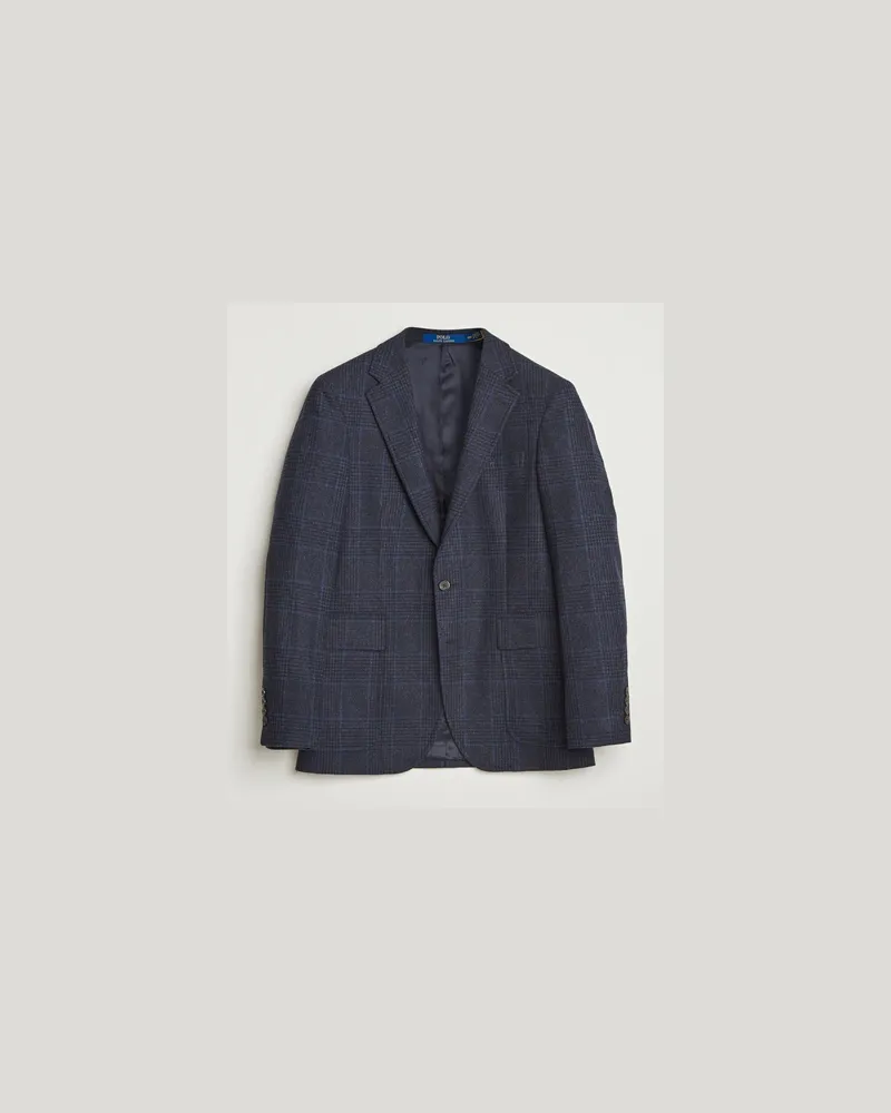 Ralph Lauren Single Breasted Glenplaid Sportcoat Navy Multi Blau