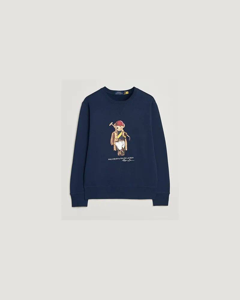 Ralph Lauren Fleece Bear Sweatshirt Newport Navy Blau