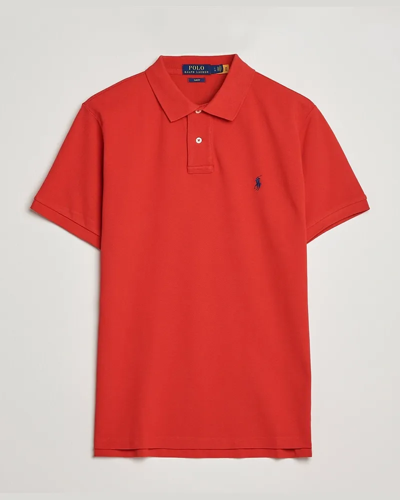Ralph Lauren Slim Fit Polo Red Rot