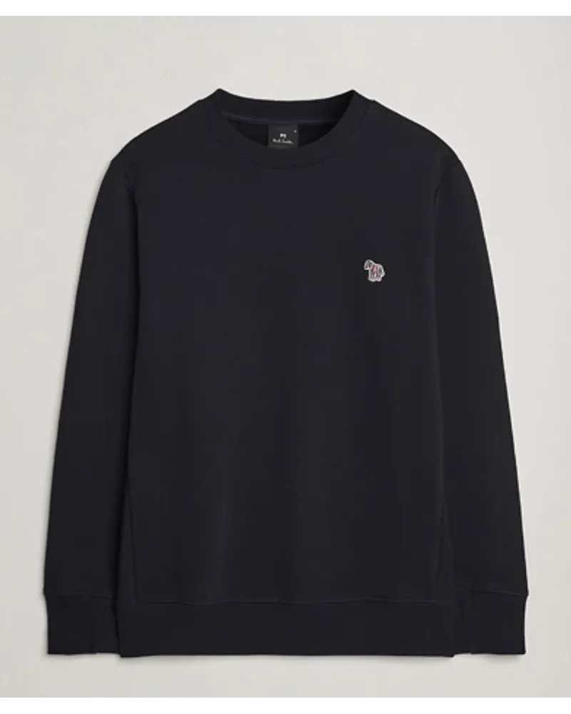 Paul Smith Zebra Organic Baumwoll Sweatshirt Black Schwarz