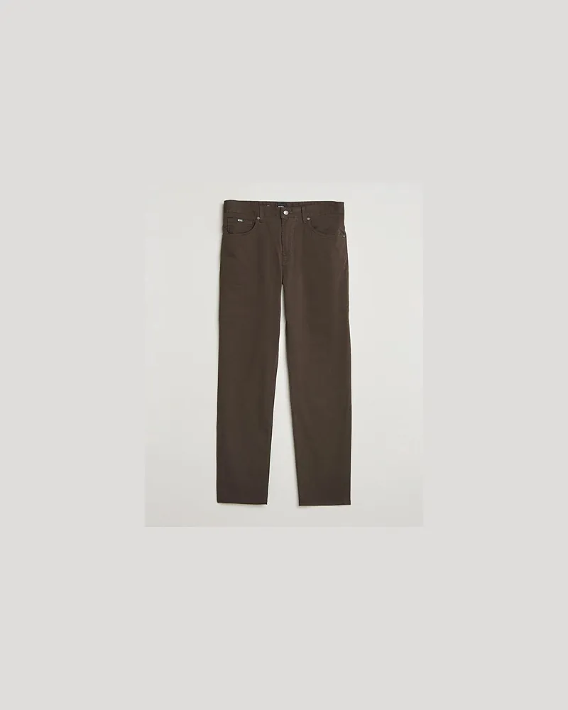 HUGO BOSS Re.Maine Cotton 5-Pocket Pants Dark Brown Braun