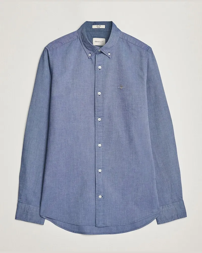 Gant Slim Fit Oxford Shirt Persian Blue Blau