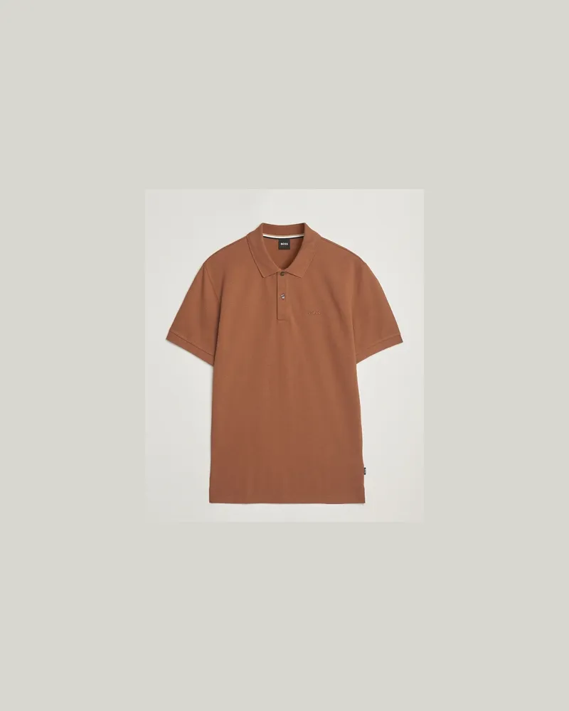 HUGO BOSS Pallas Polo Medium Brown Braun
