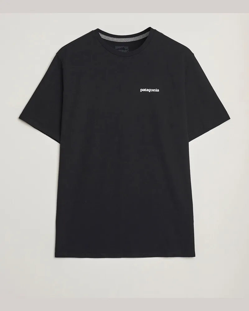 Patagonia P-6 Logo T-Shirt Black Schwarz
