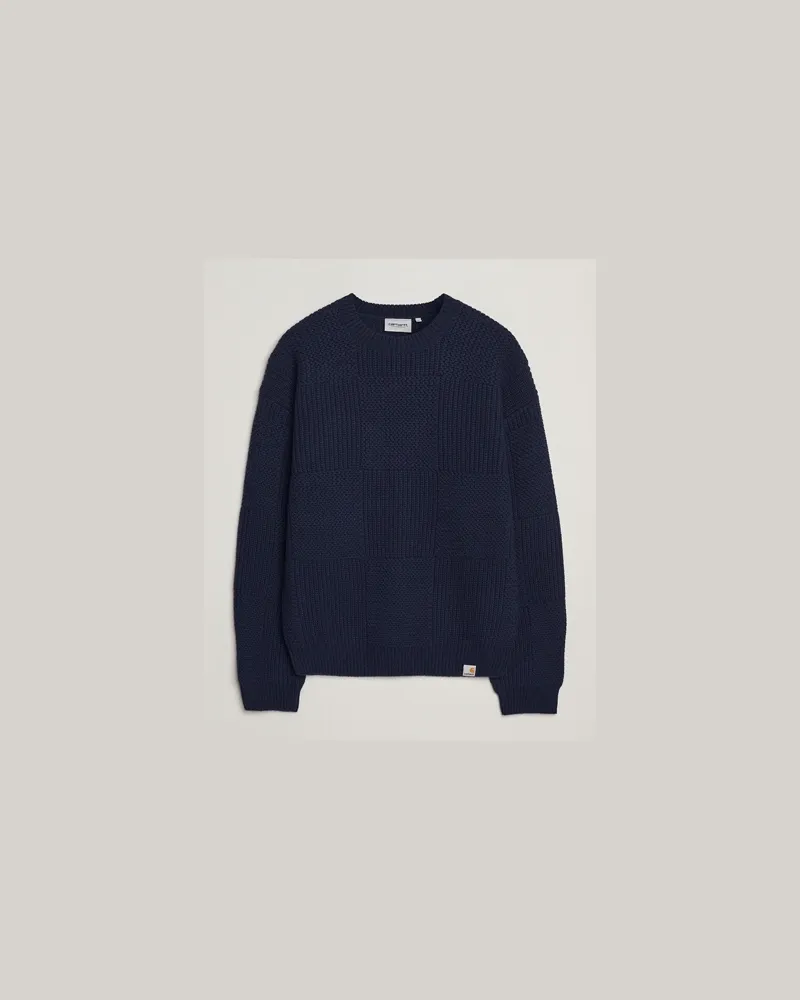 Carhartt WIP Bishop Knitted Sweater Dark Navy Blau