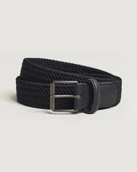 Anderson's Elastic Woven 3 cm Belt Navy Blau