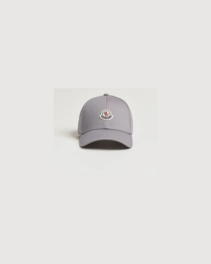 Moncler Logo Baseball Cap Grey Grau