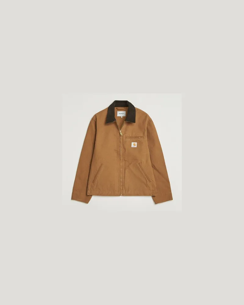 Carhartt WIP Detroit Jacket Dearborn Canvas Hamilton Brown Braun