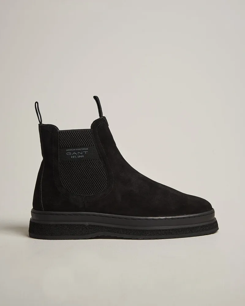 Gant Blistown Shearling Suede Chelsea Boot Black Schwarz