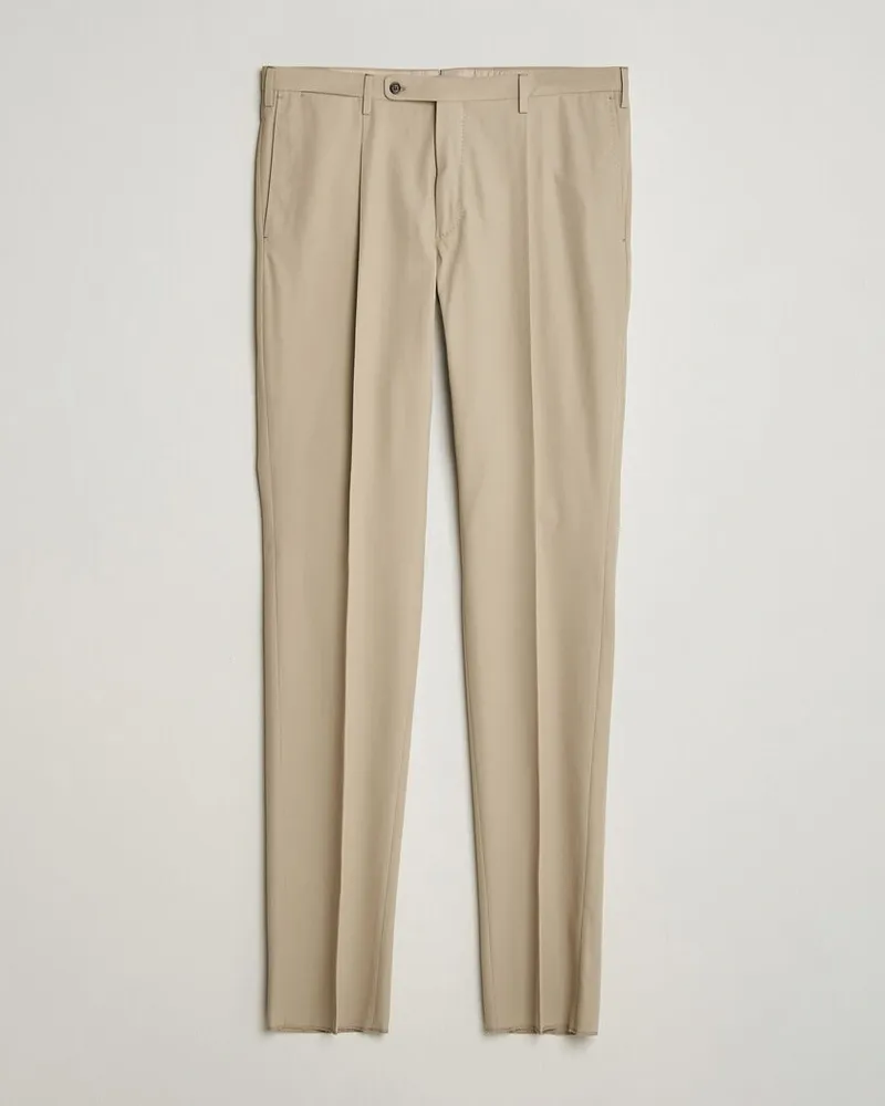 Incotex Ice Cotton Twill Pants Sand Beige
