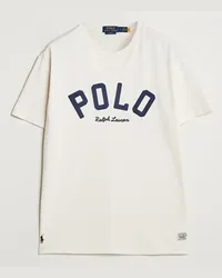 Ralph Lauren RL Varsity Tee Antique Cream Weiß