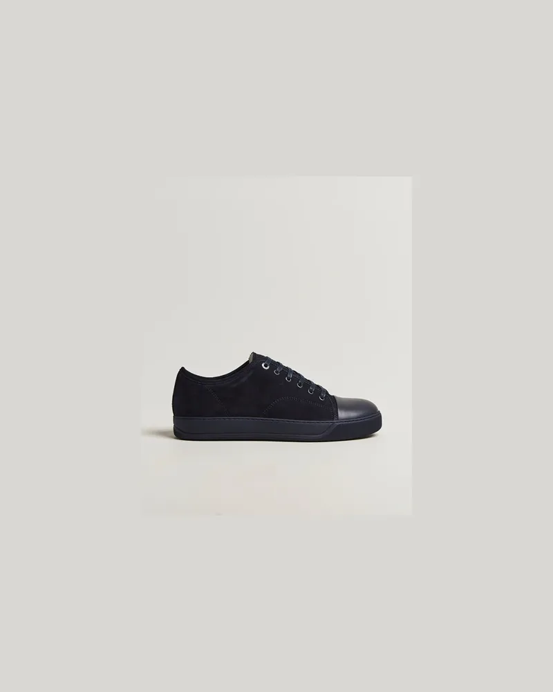 Lanvin DBB1 Nappa Cap Toe Sneaker Black/Navy Blau