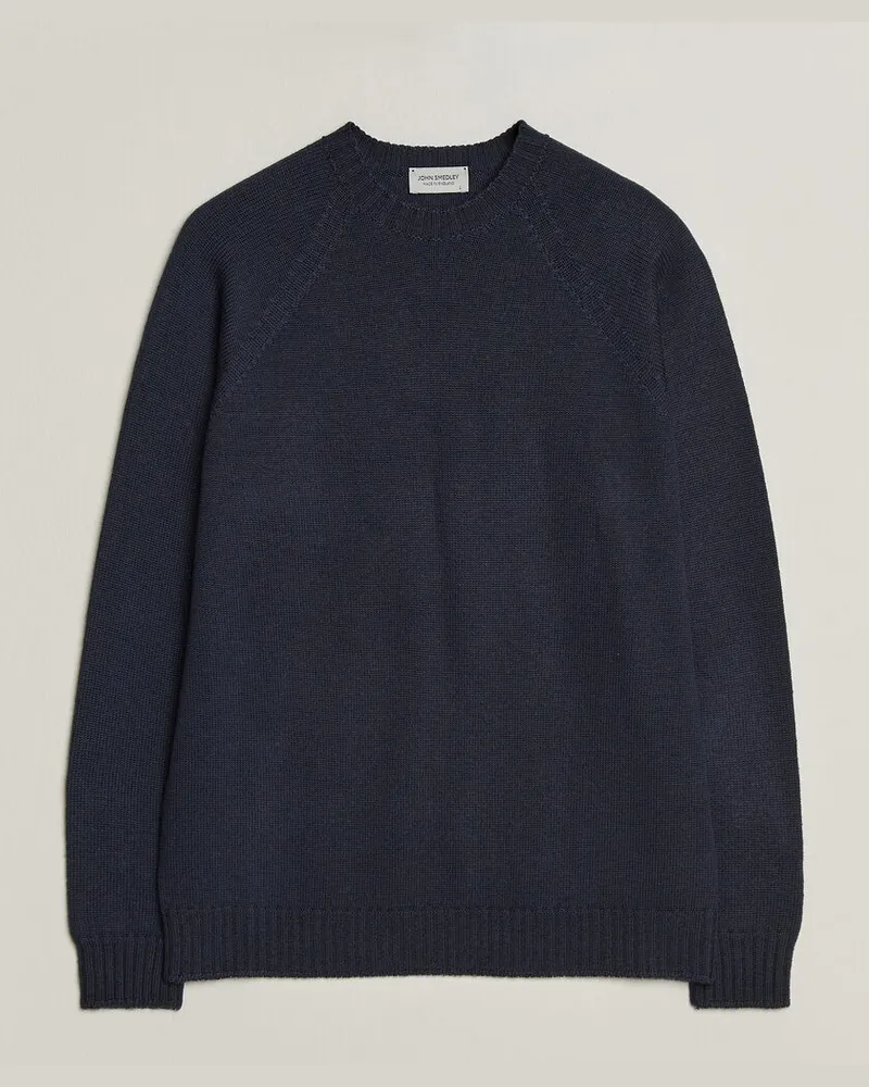 John Smedley Denver Extra Fine Merino Crew Neck Midnight Blau