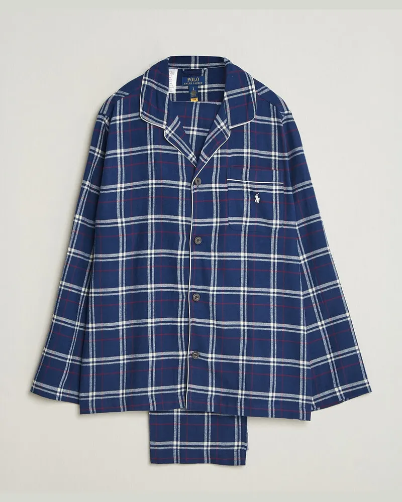 Ralph Lauren Pyjamas Set Navy/Red/White Mehrfarbig
