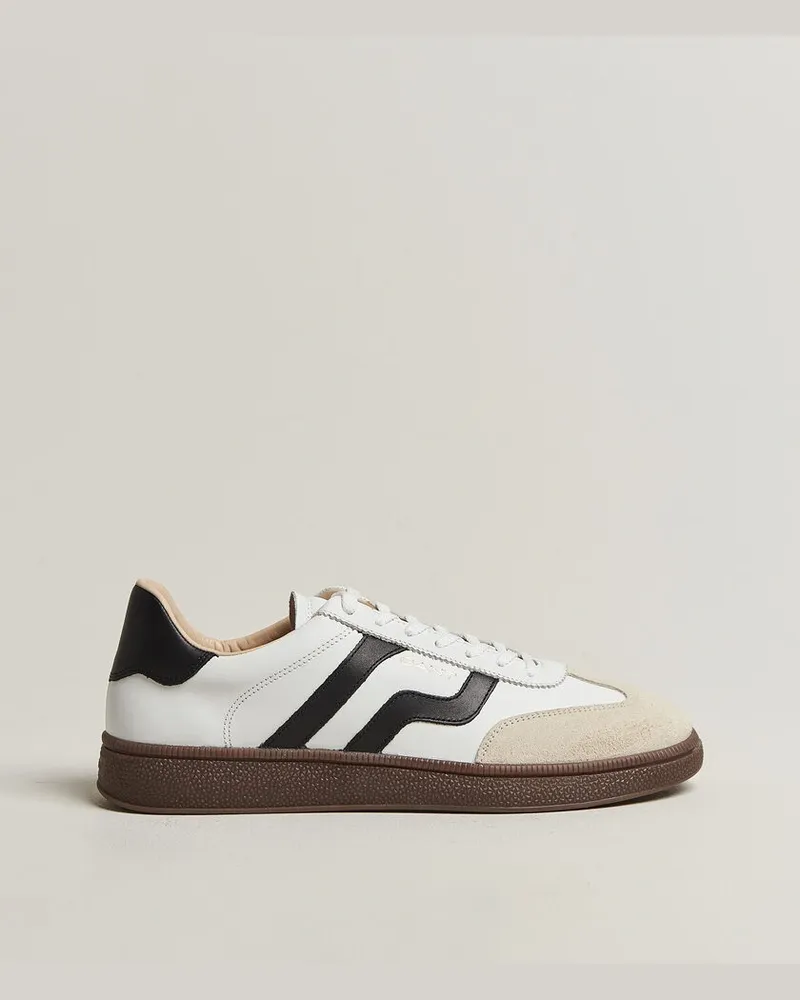 Gant Cuzmo Leather/Suede Sneaker White/Black Weiß