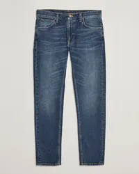 Nudie Jeans Lean Dean Jeans Troubled Sea Blau