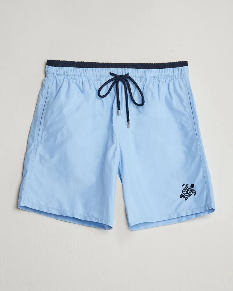 Vilebrequin Moka Swimshorts Fleur De Lin Blau