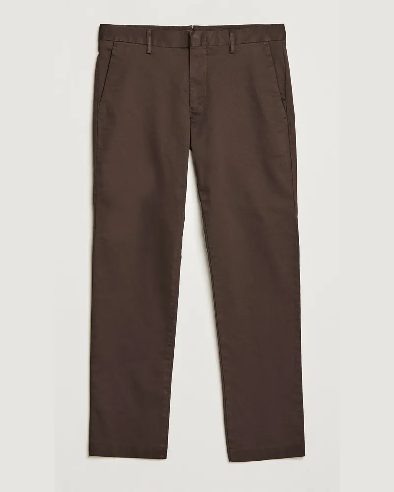 NN 07 Theo Regular Fit Chinos Demitasse Brown Braun