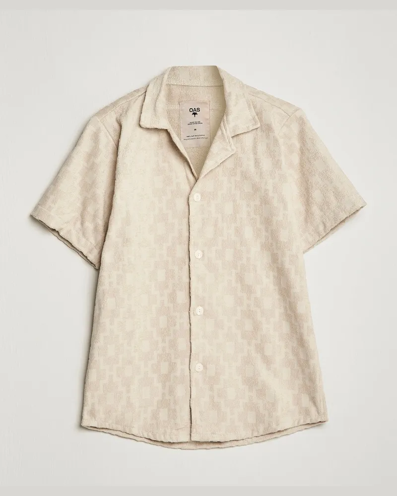 OAS Machu Terry Short Sleeve Shirt Beige Beige