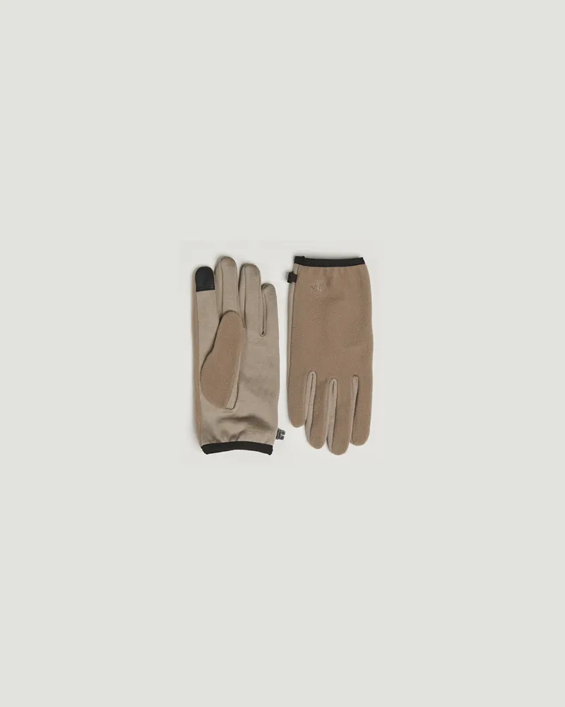 Goldwin Polartec Powerstretch Gloves Beige Beige