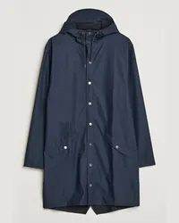 RAINS Long Jacket Navy Blau