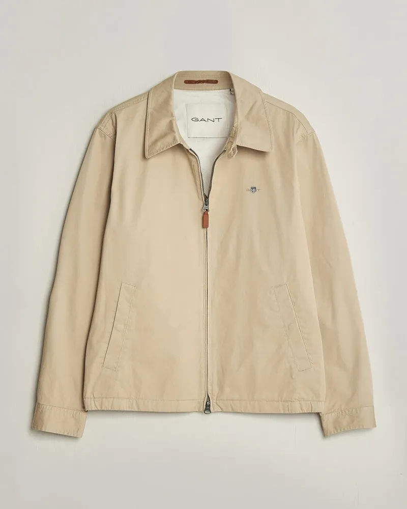 Gant Cotton Windcheater Jacket Oat Beige Beige
