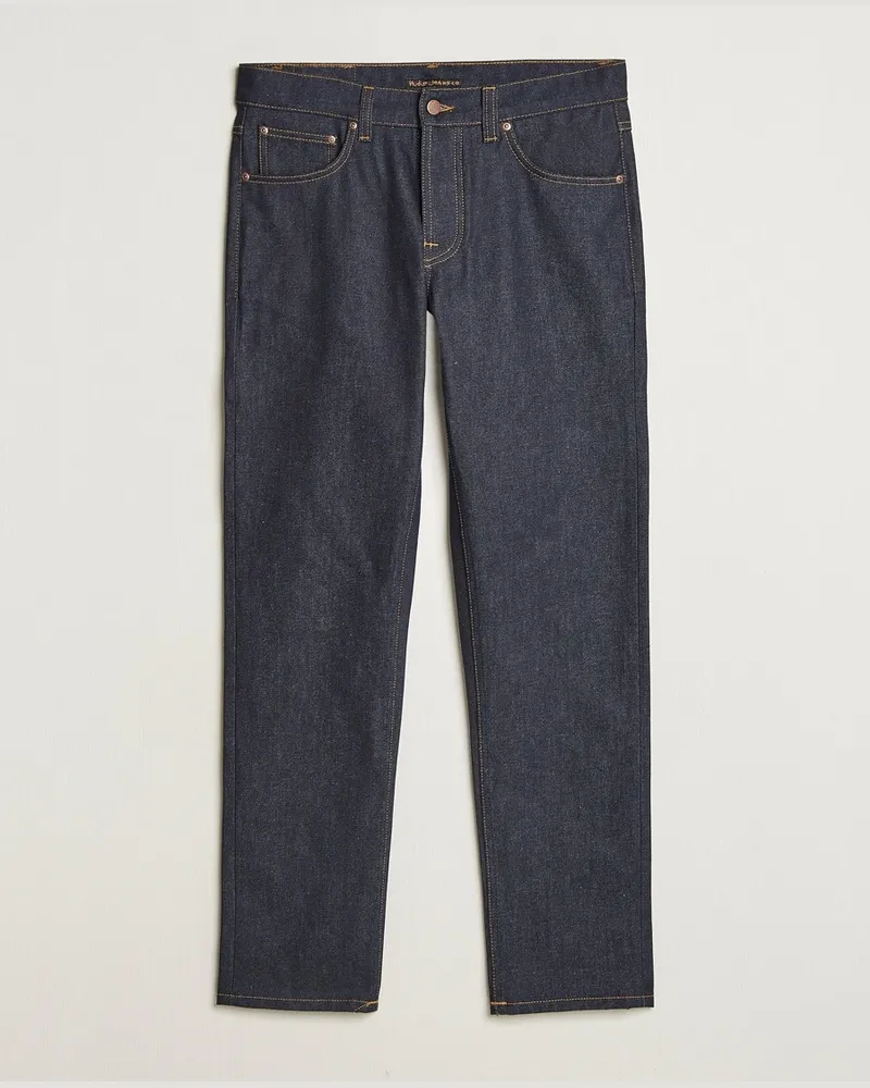 Nudie Jeans Solid Ollie Jeans Dry Abyss Blau