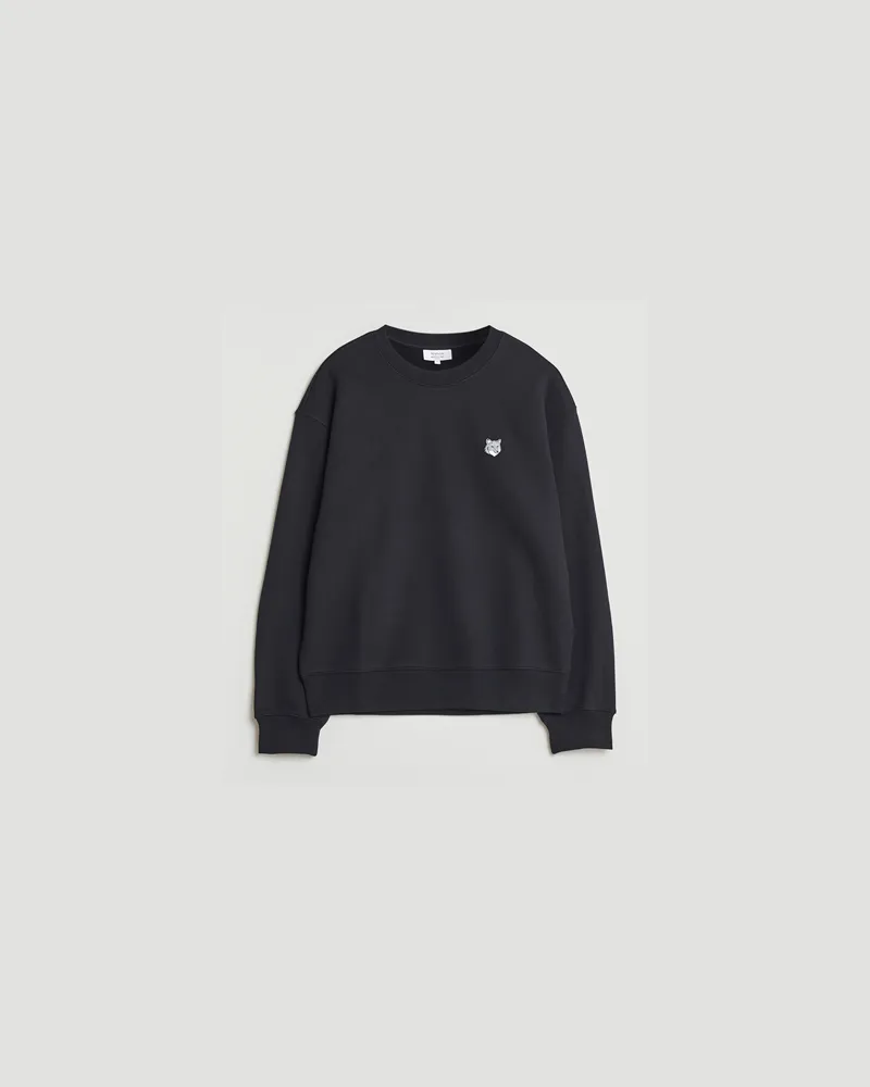 Kitsuné Grey Fox Head Sweatshirt Black Schwarz