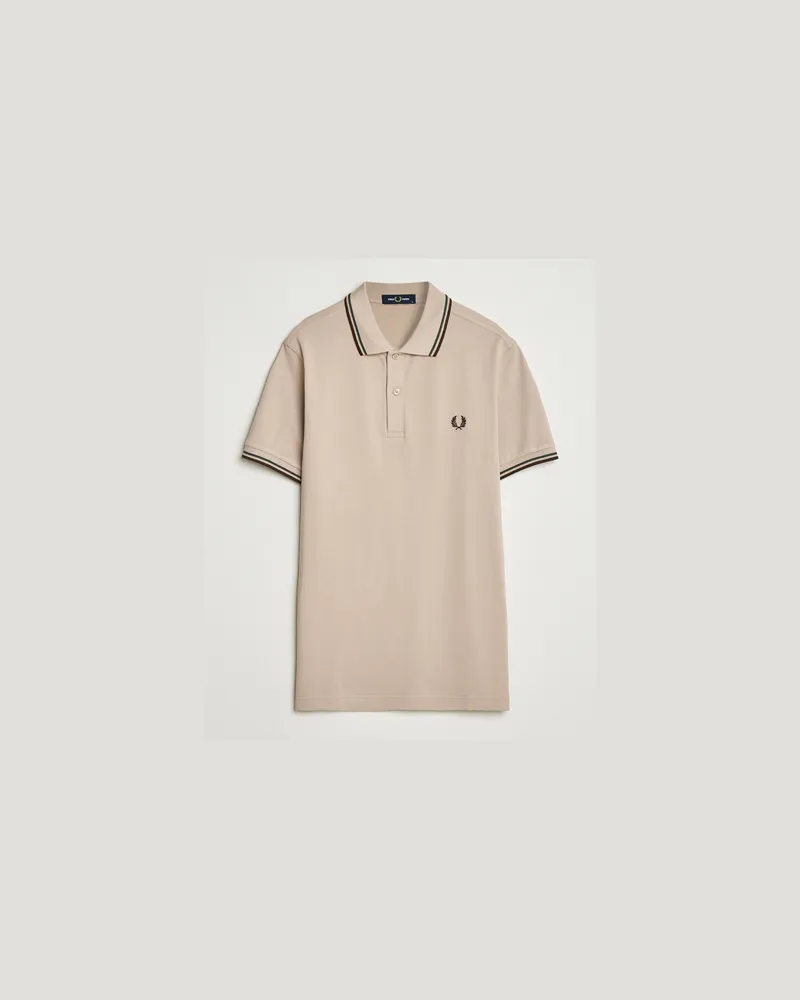 Fred Perry Fred Perry Twin Tipped Fred Perry Shirt Warm Oat Beige