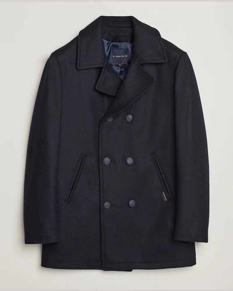 Armor-Lux Kermor Wool Peacoat Navy Blau