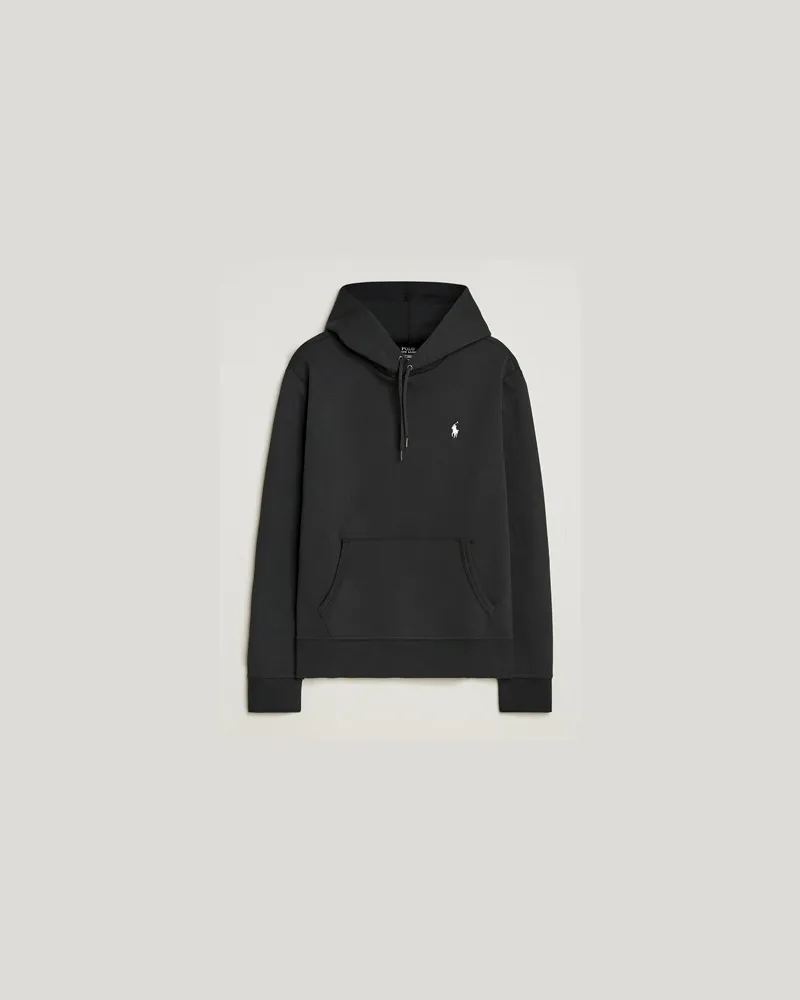 Ralph Lauren Double Knitted Hoodie Polo Black Schwarz