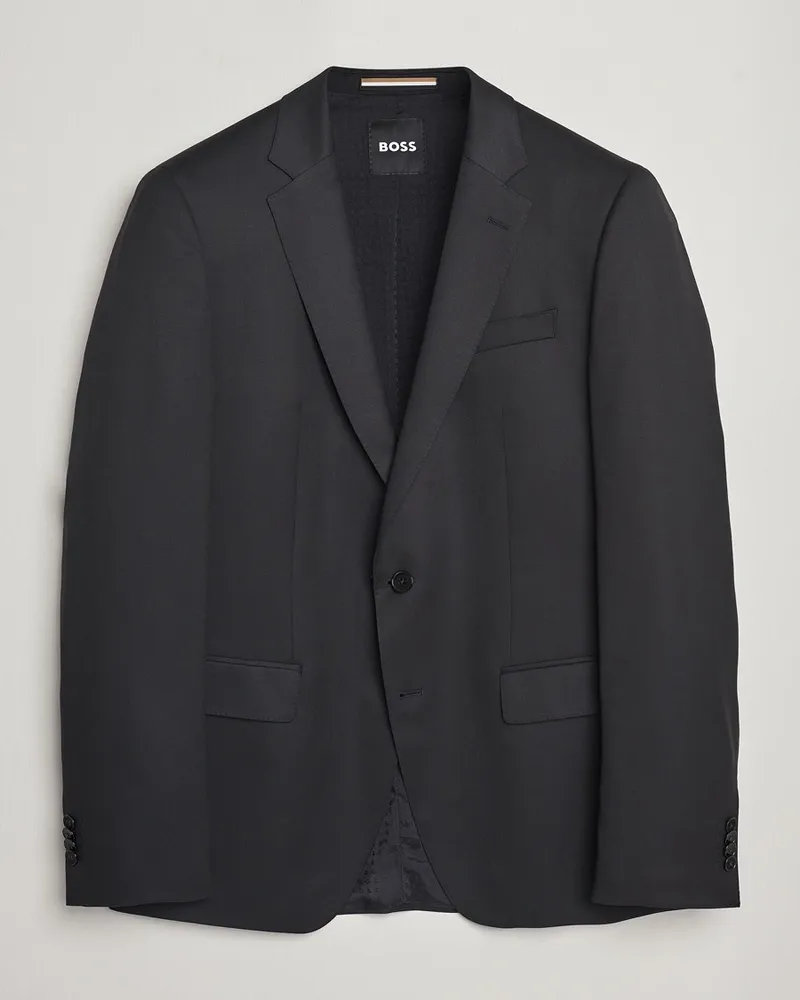 HUGO BOSS Huge Slim Fit Wool Blazer Black Schwarz