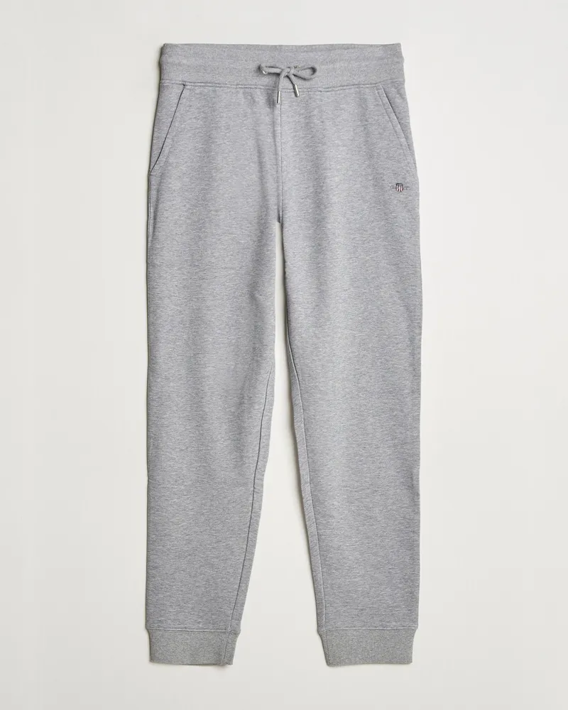 Gant Original Sweatpant Grey Melange Grau
