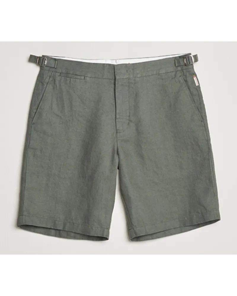 Orlebar Brown Norwich Leinen Shorts Light Kombu 