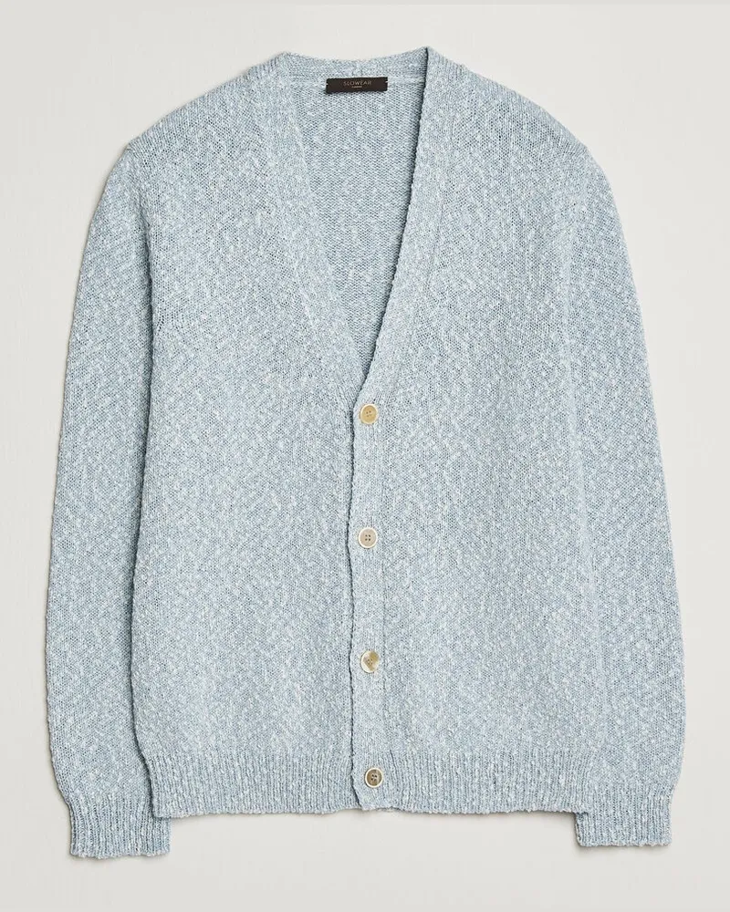 Zanone Mouline Cardigan Sky Blue Blau
