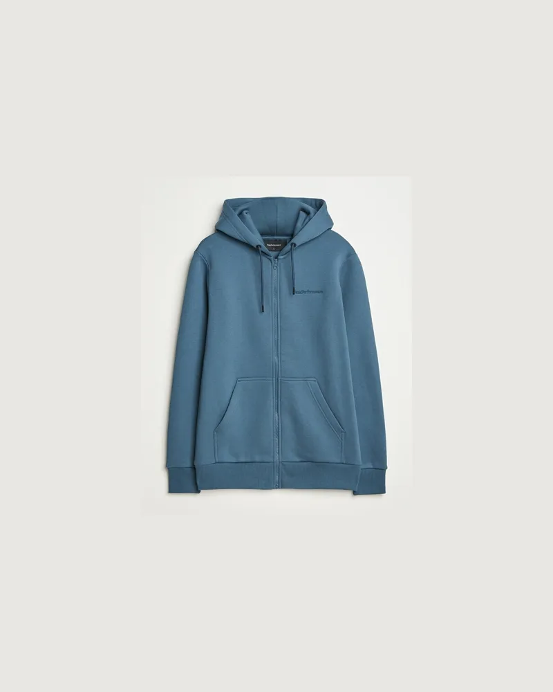 Peak Performance Original Full Zip Hoodie Mountain Lake Blau