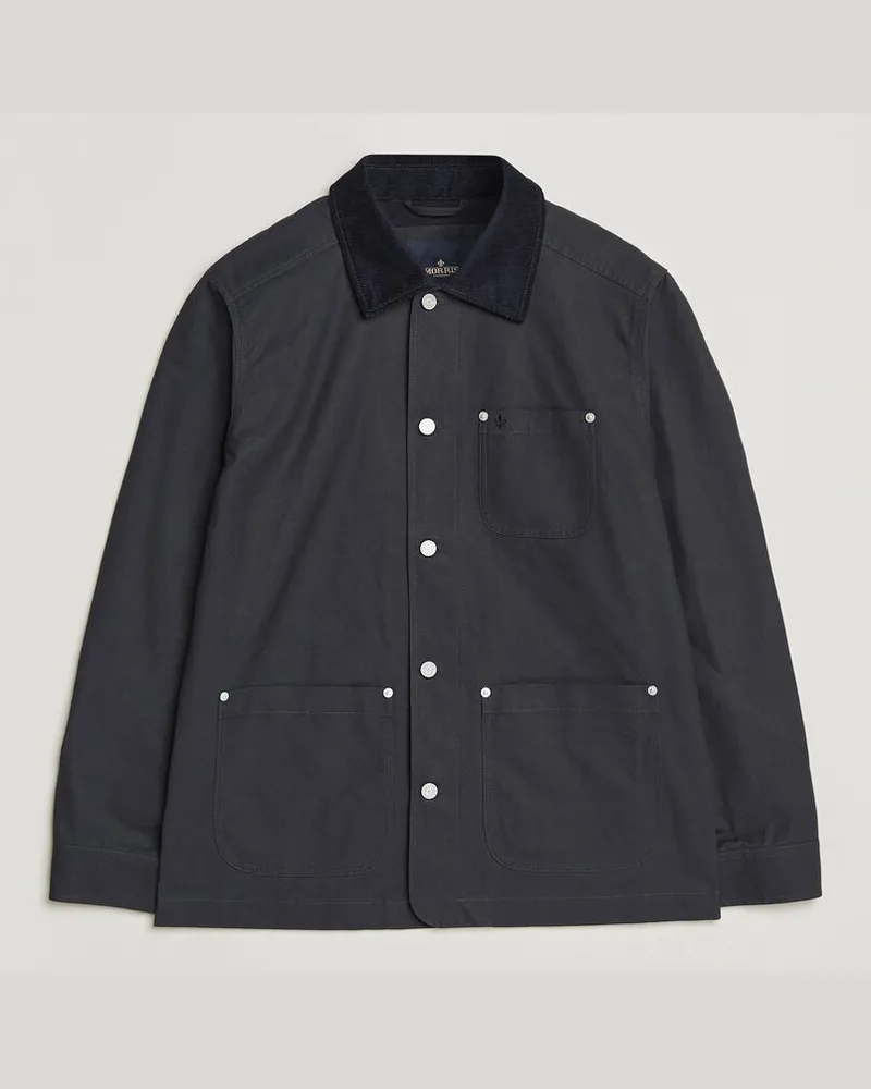 Morris Belmont Wax Shirt Jacket Navy Blau