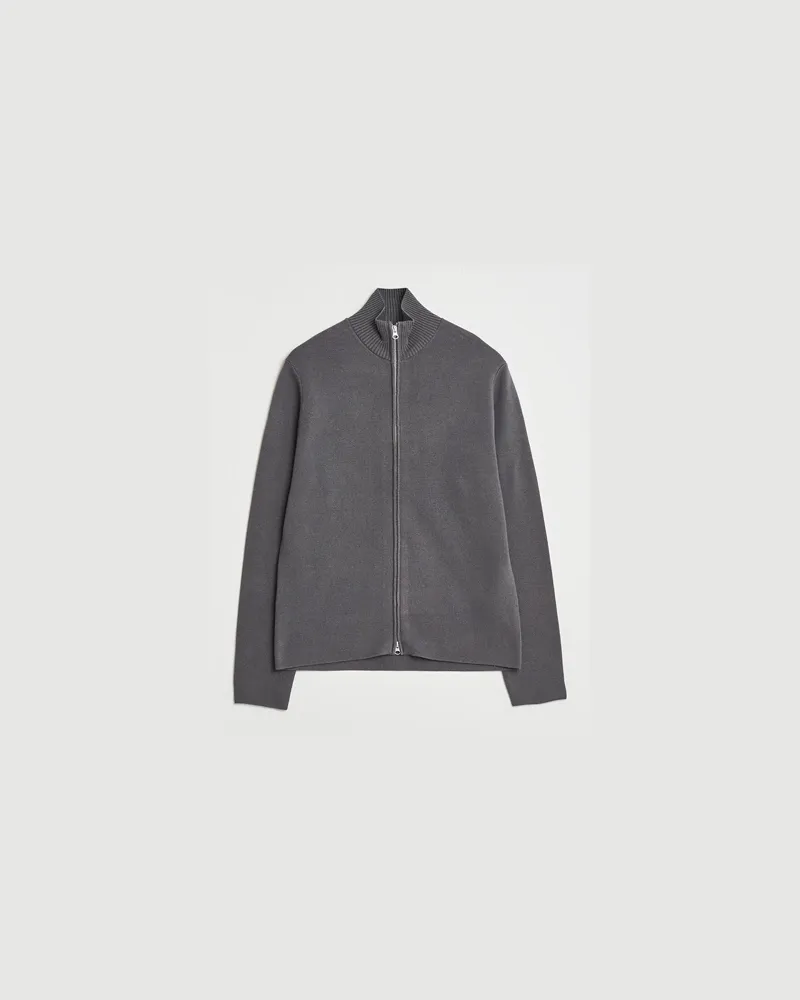 Samsøe & Samsøe Niklas Full Zip Black Oyster Grau