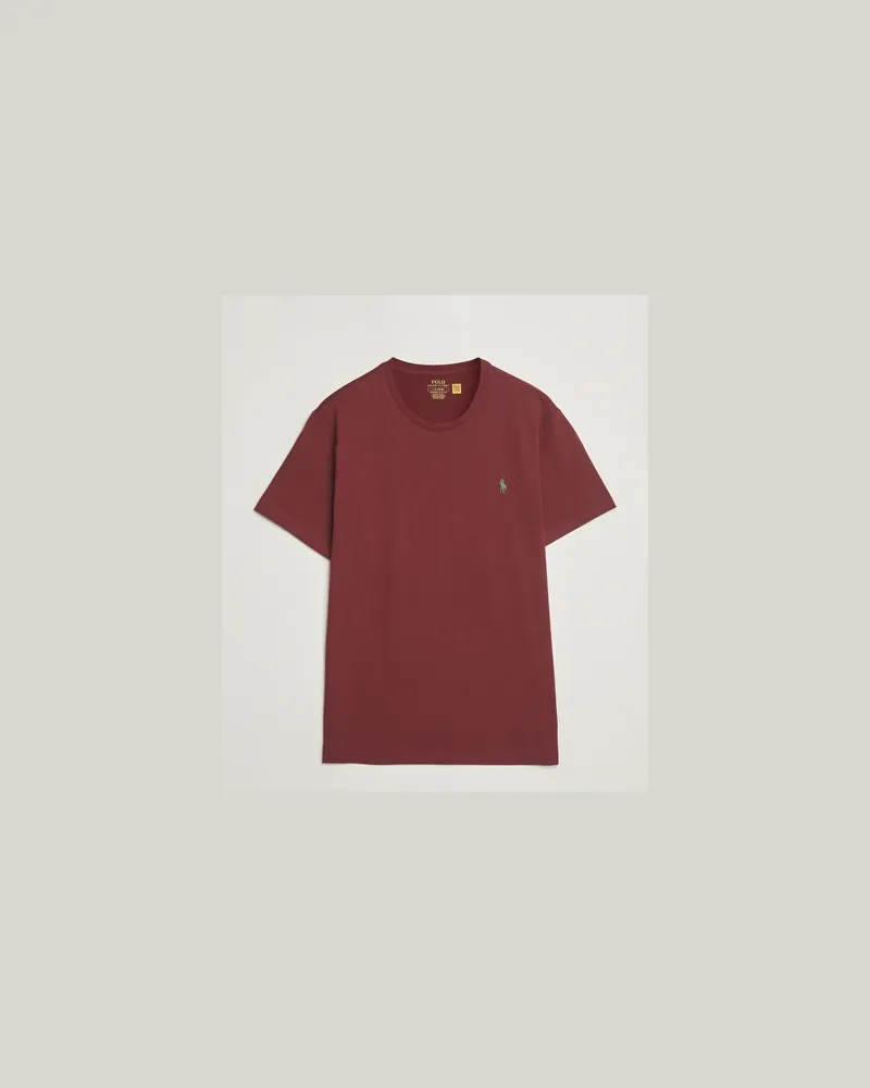 Ralph Lauren Custom Slim Fit Crew Neck T-Shirt Red Wine Rot