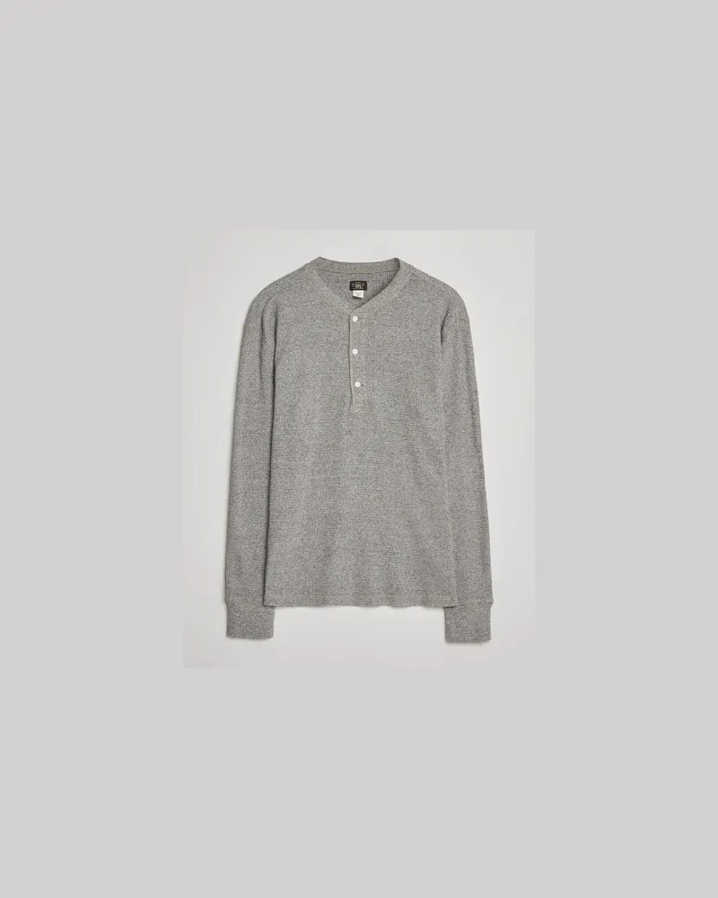 RRL Long Sleeve Henley Grey Grau