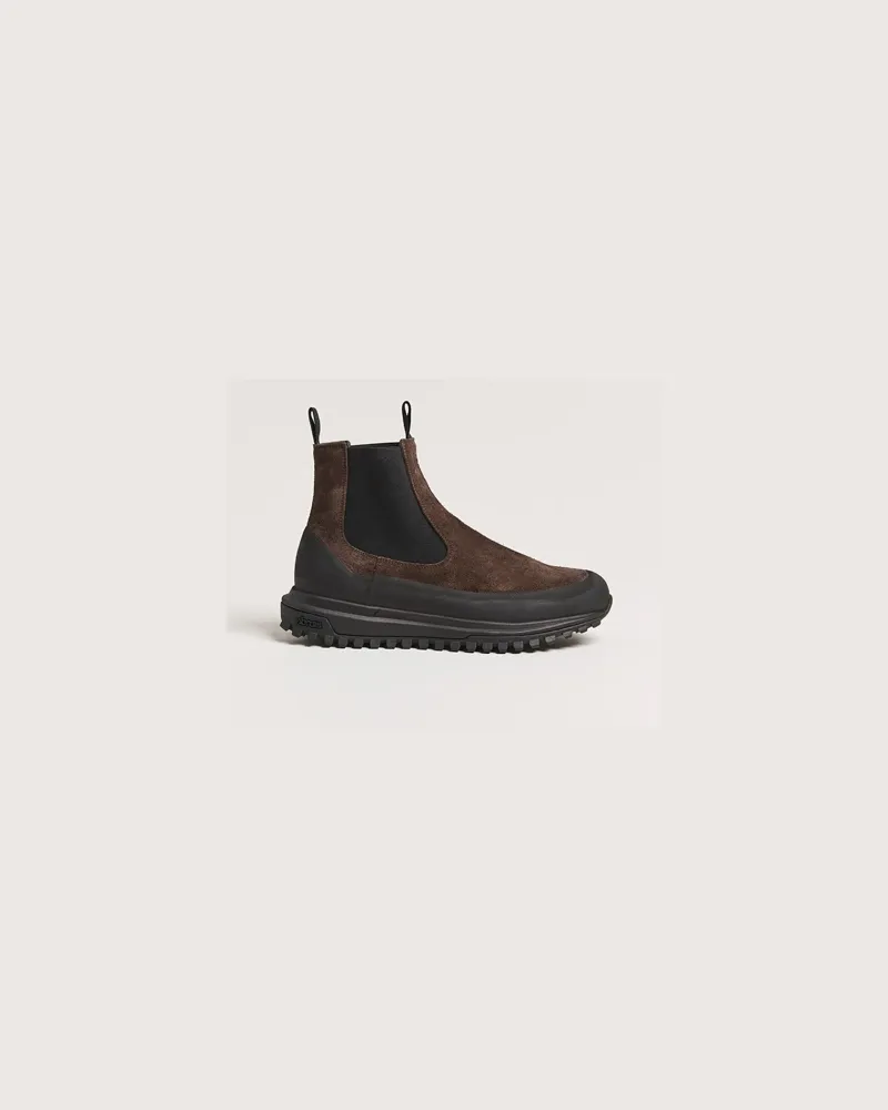 Diemme Ramon Vibram Sole Chelsea Boot Dark Brown Suede Braun