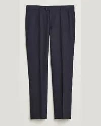 Oscar Jacobson Denz Woll Trousers Navy Blau