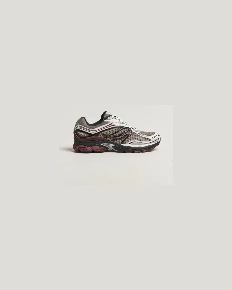 Saucony Progrid Omni 9 Running Sneaker Tan/Maroon Mehrfarbig